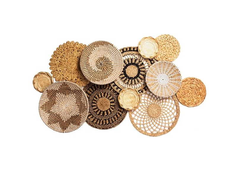 Décorations de plage pour la maison cercle mural coloré liquidation pas cher