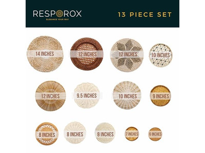 Décoration murale de cuisine bohème moderne sud-ouest ensemble de 12 paniers