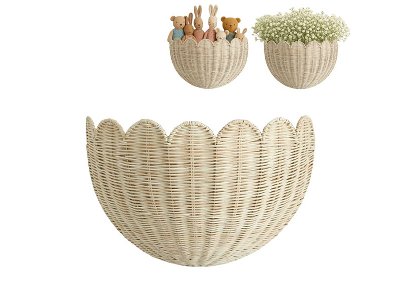 Paniers africains décoration murale art pour chambre bohème noir et blanc maison