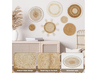 Décoration murale fermière noire bohème unique grise pour salon