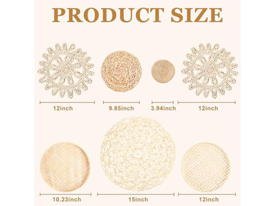 Art mural en macramé décoration bohème colorée intérieur bohème