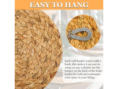 Décorations Rondes pour Mur Art Hôtelier Herbe Marine Spectacle en Direct Africain