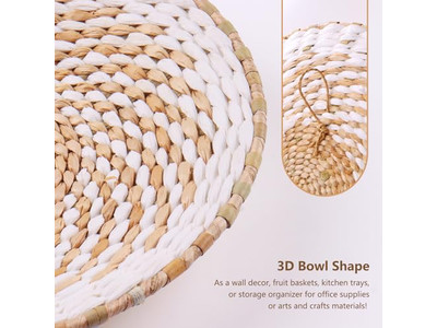 Paniers en Herbe Marine Décoration Murale Ensemble de 10 Paniers 13